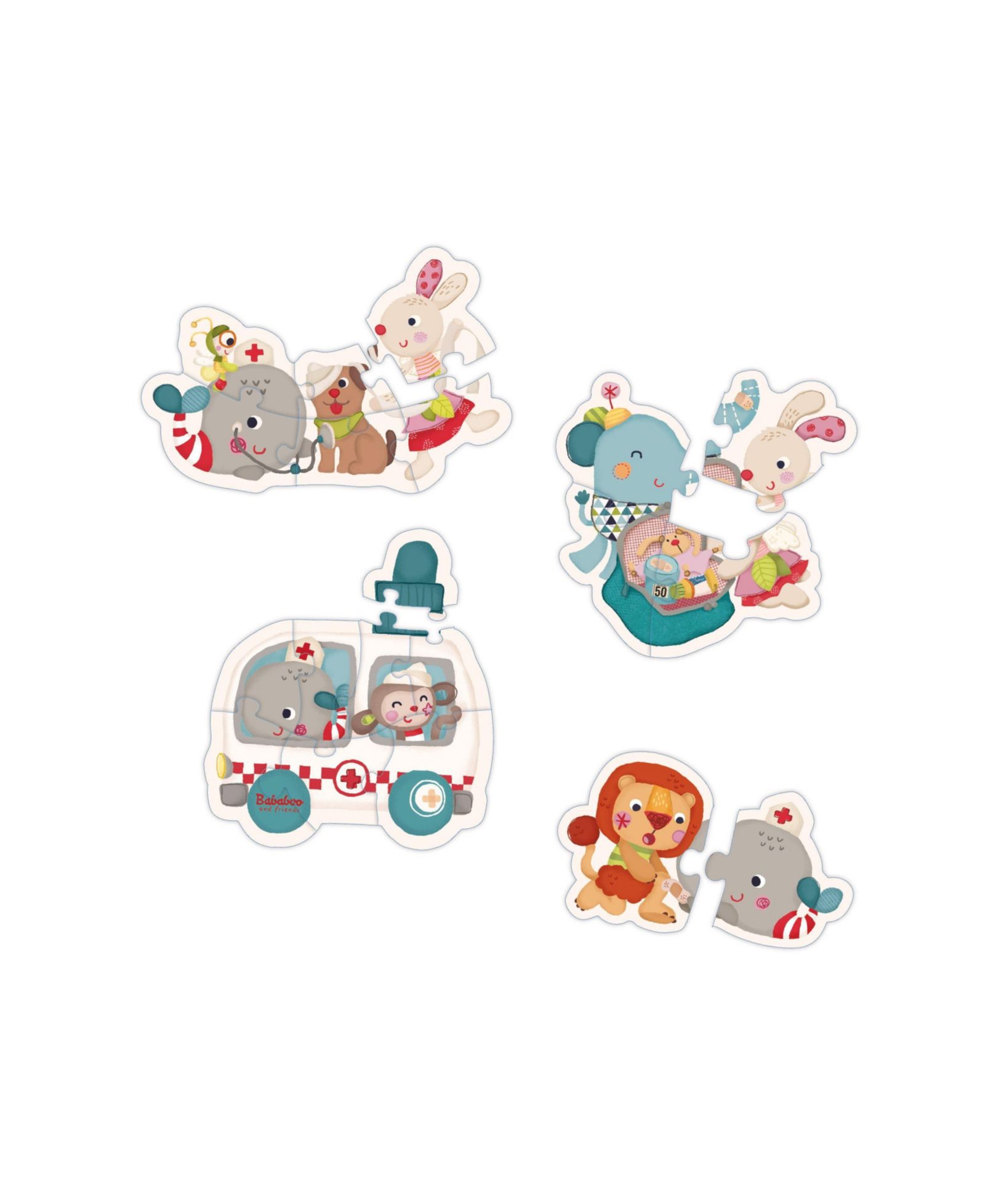 Bababoo And Friends Wilma Whale Ambulance 20-Piece Puzzle, Ages 2+