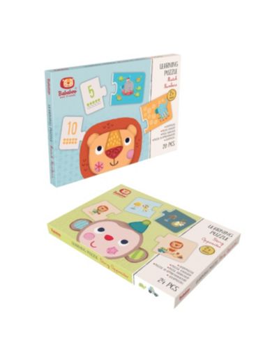 Bababoo And Friends Match Numbers & Opposites, 44-Piece Learning Puzzle Set, Ages 2+