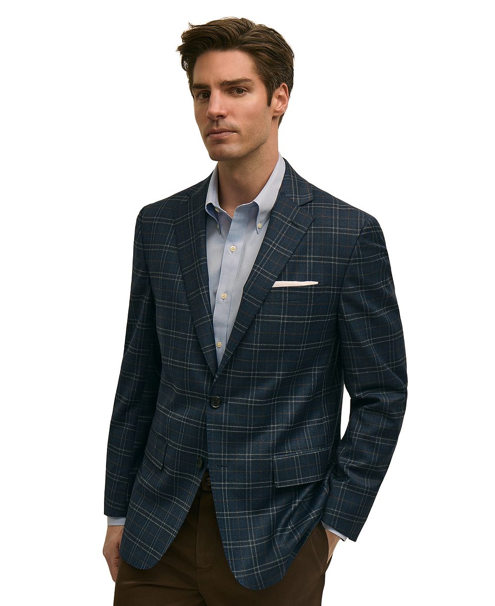 Brooks Brothers мужской спортивный пиджак с длинным рукавом, классический крой