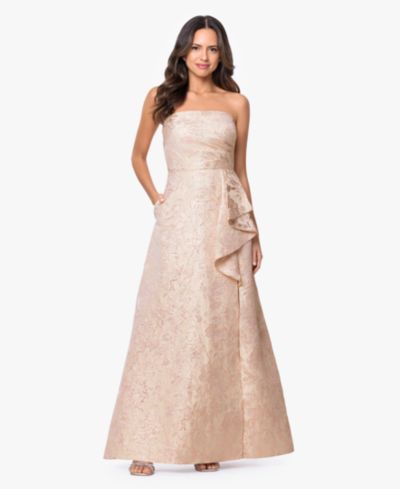 Женское вечернее платье XSCAPE Strapless Brocade Gown
