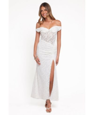 Petal and Pup Women's Pascha Off Shoulder Lace Maxi Dress
