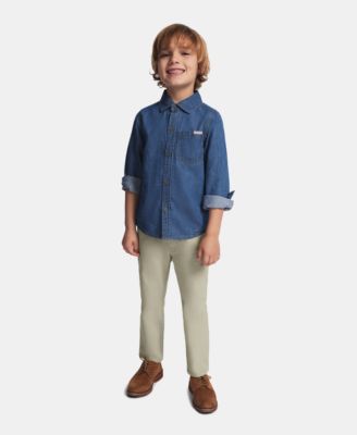 Детский комплект Calvin Klein 2T-7 Long-Sleeve Shirt и Pants, 2-Piece Set
