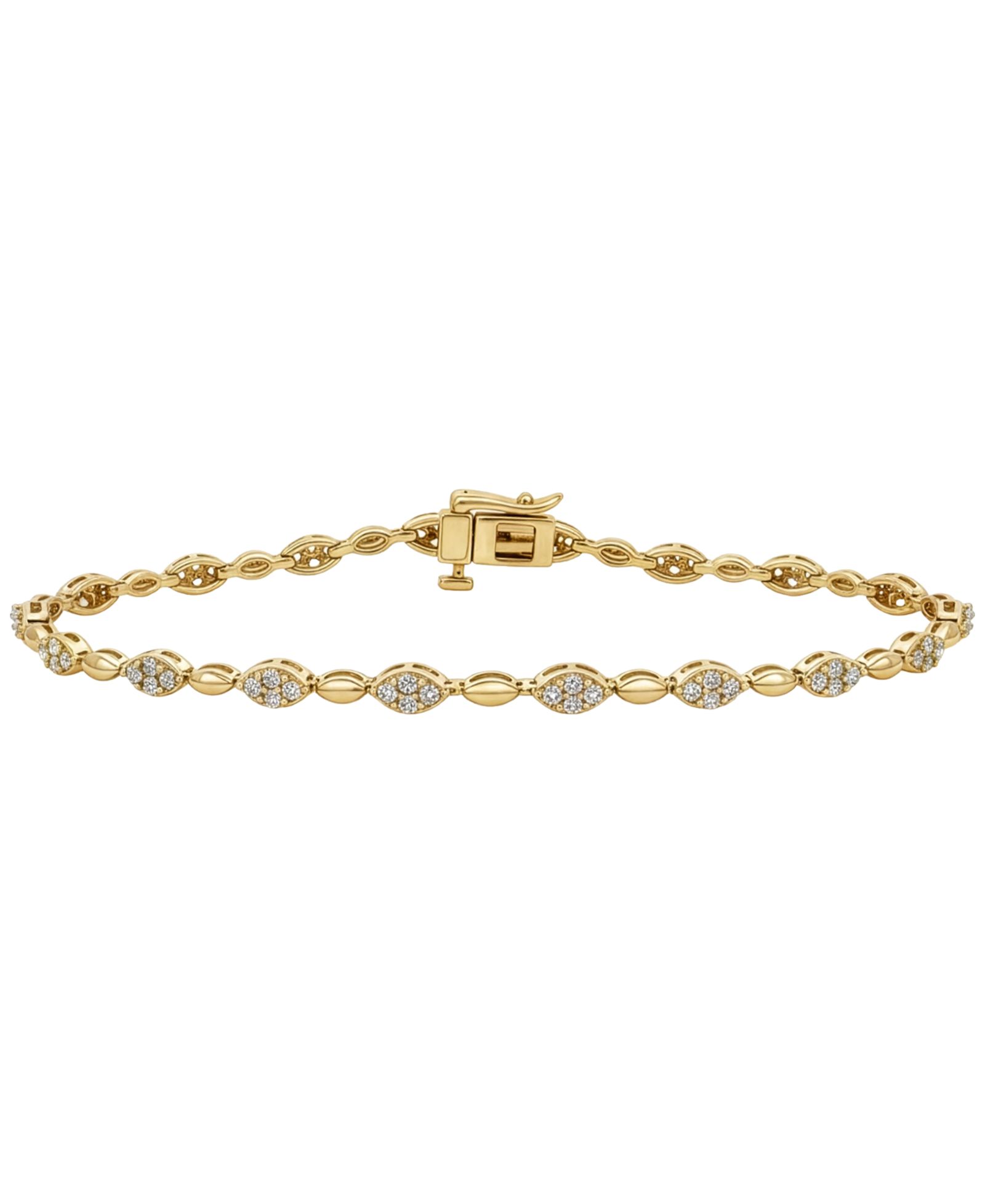 Macy's Diamond Bracelet (1 ct. t.w.) in 10k Yellow Gold