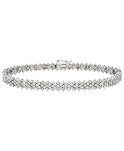 Macy's Diamond Tennis Bracelet (4 ct. t.w.) in Sterling Silver