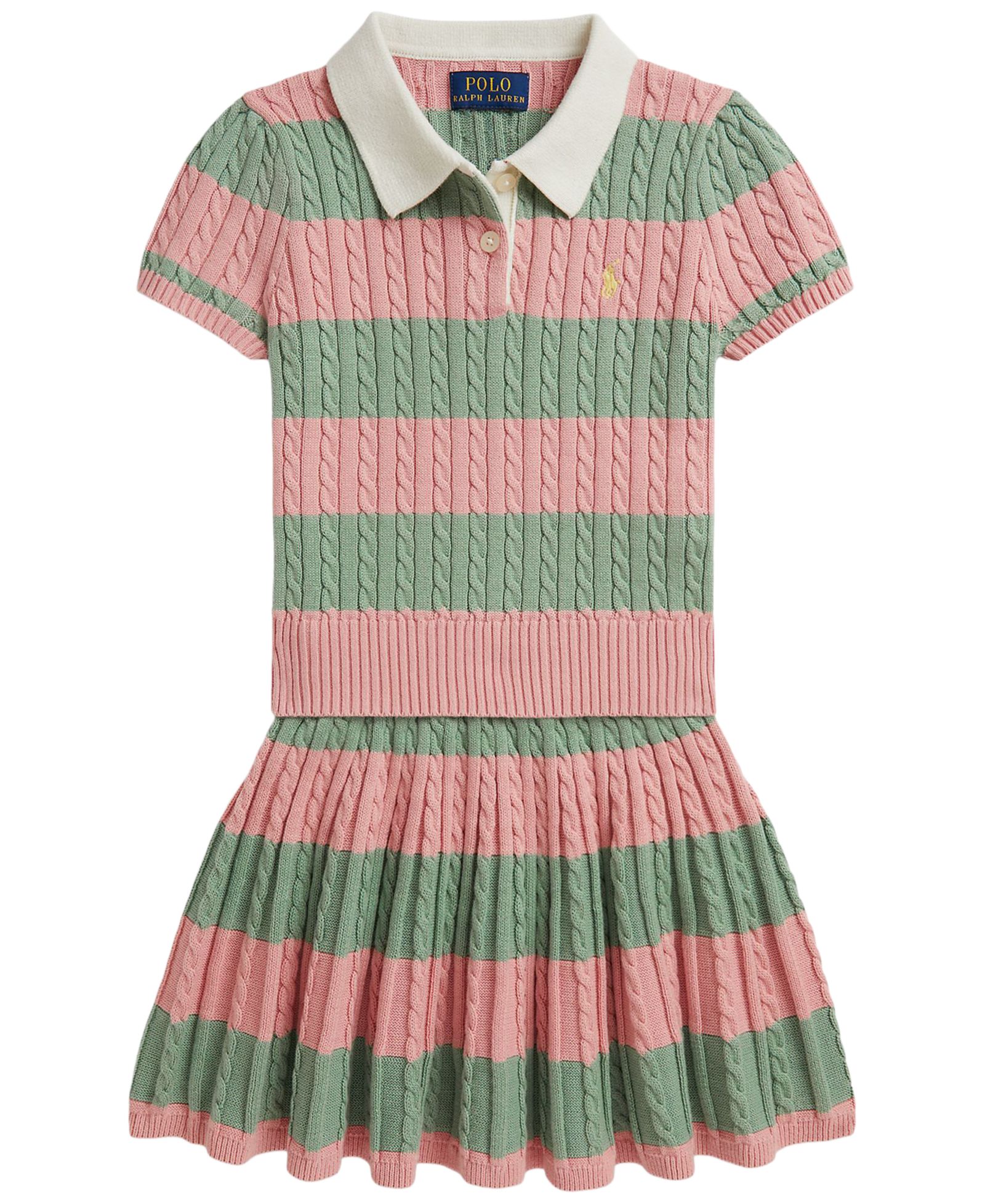 Polo Ralph Lauren Детский комплект из свитера и юбки в полоску 2T-6X