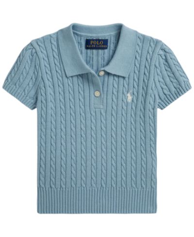 Детский поло-свитер Polo Ralph Lauren Girls' 2T-6X Mini-Cable