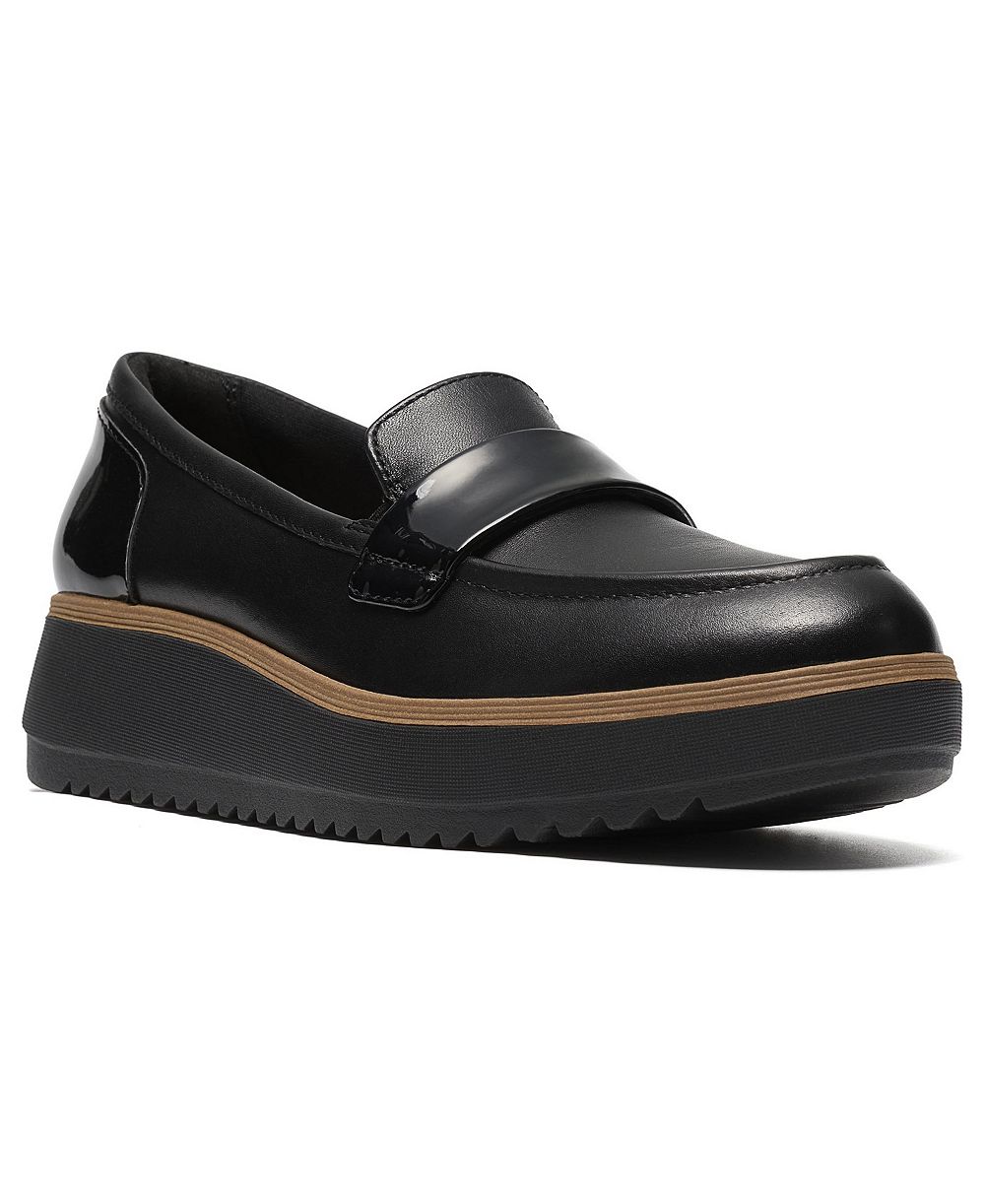 Clarks Women's Zylah Mia Platform Leather Loafers