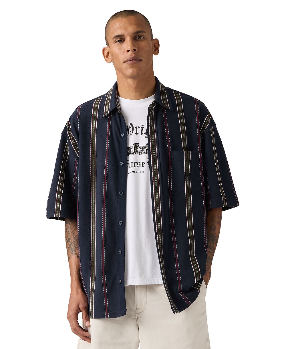 Levi's Мужская рубашка Dawson Pique Stripe