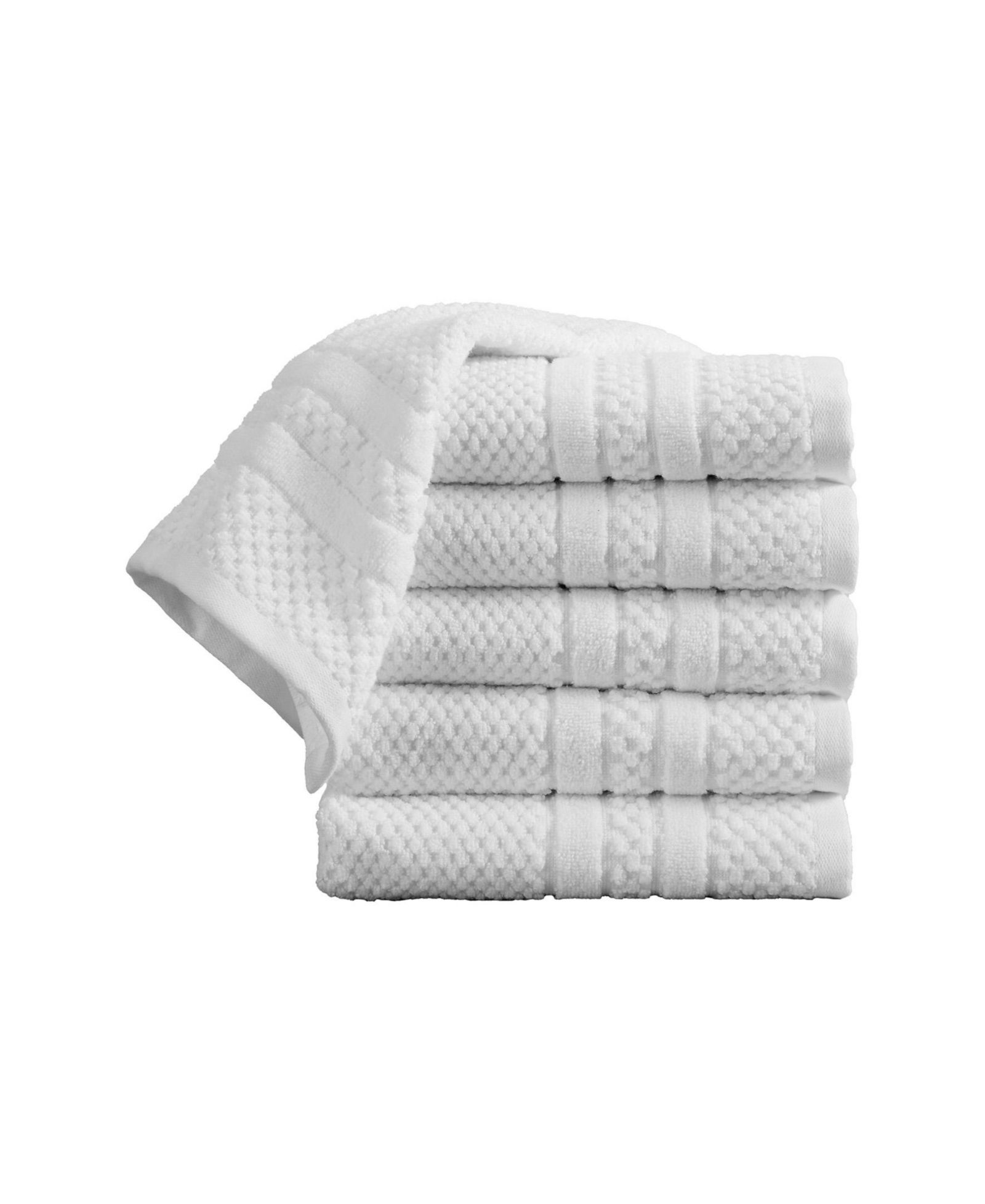 Linery & Co. Cotton Textured 6pk Hand Towel Set