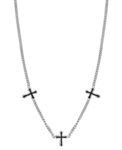 EFFY Collection Black Spinel Necklace (3/8 ct. t.w.) in Sterling Silver