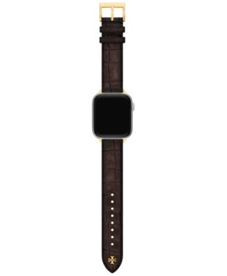 Tory Burch Кожаный ремешок Kira Brown для Apple Watch