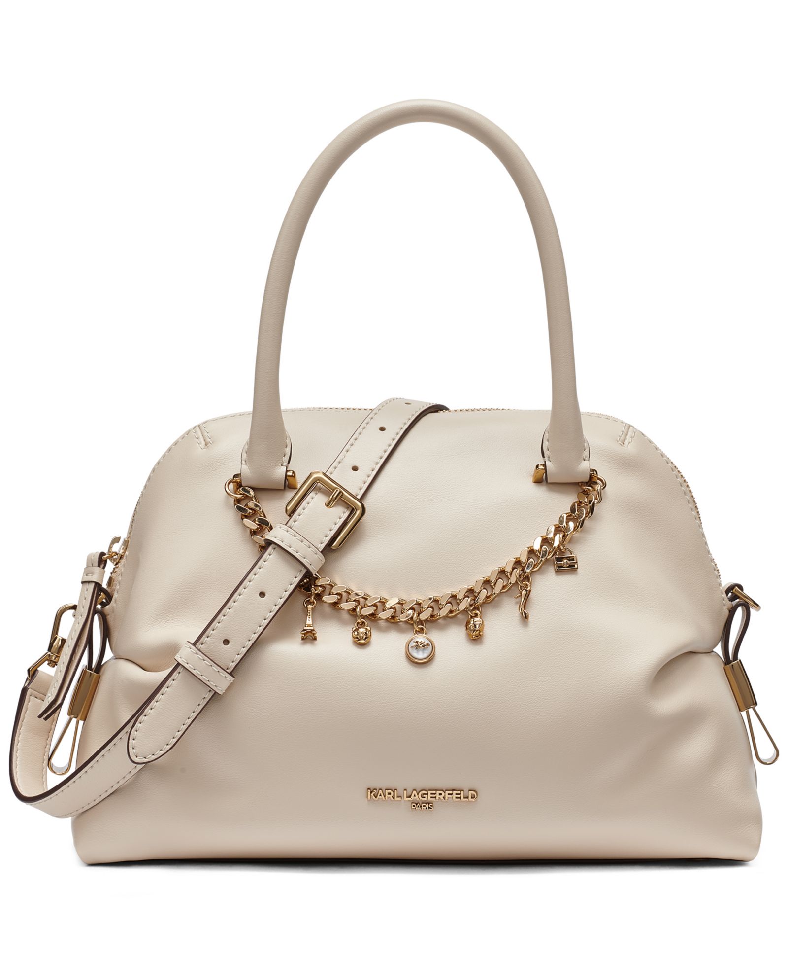 KARL LAGERFELD PARIS Charlaine Medium Satchel Handbag