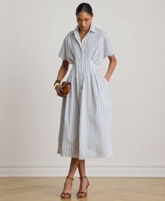 Lauren Ralph Lauren Petite Button-Up Short-Sleeve Shirt-Dress