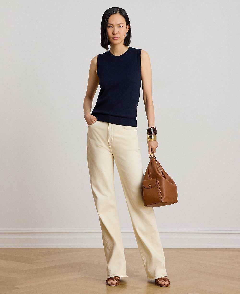 Джинсы Lauren Ralph Lauren Petite High-Rise Straight-Leg