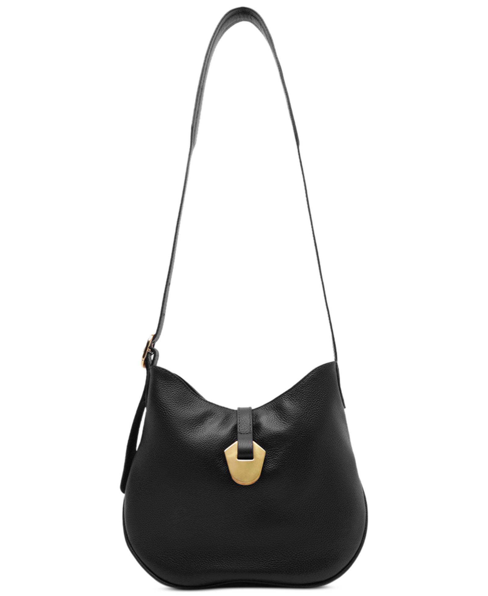Arezzo Sabrina Small Leather Snap Button Crossbody Handbag