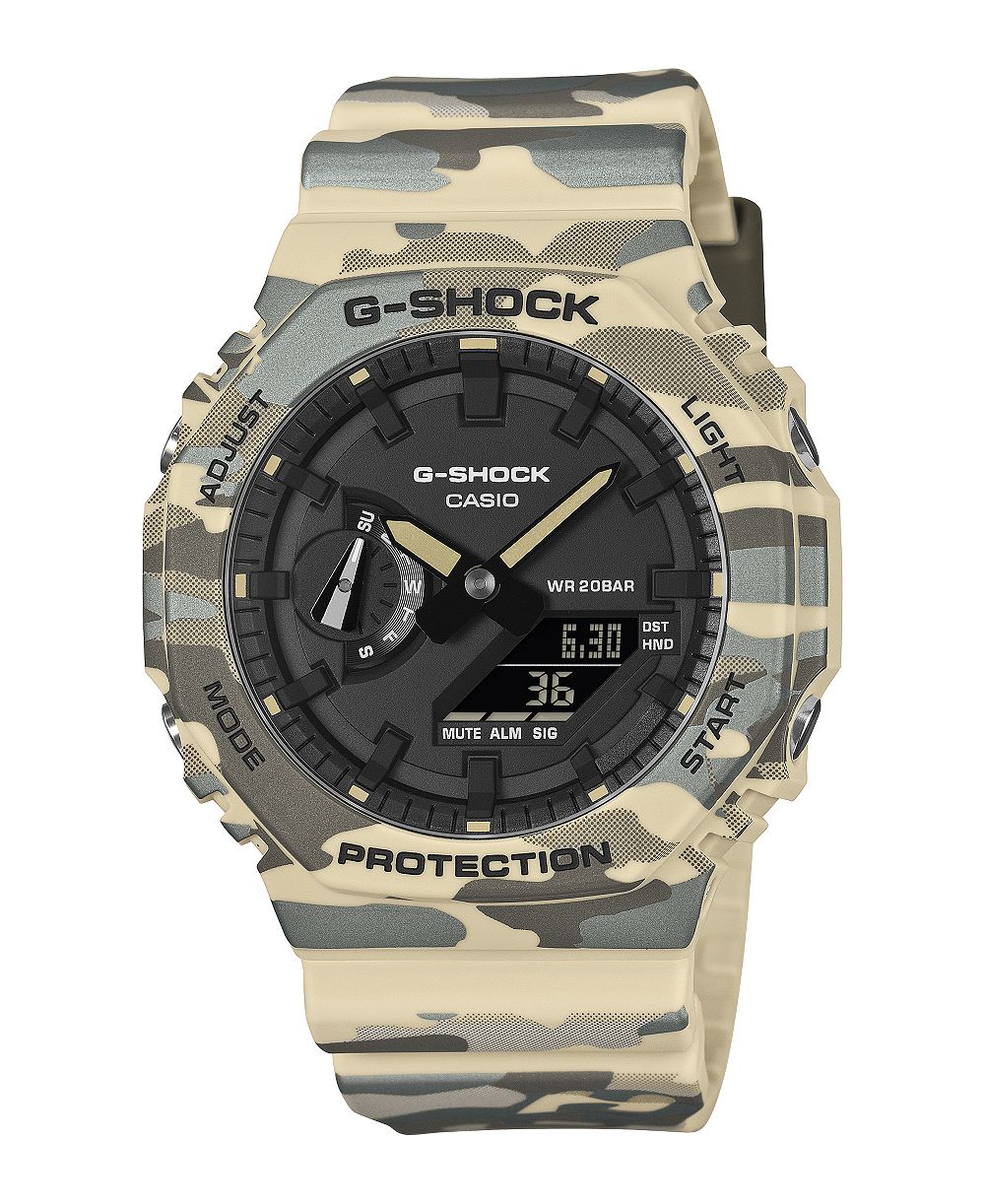 G-Shock мужские аналого-цифровые часы из смолы с камуфляжным рисунком, 45,4 мм