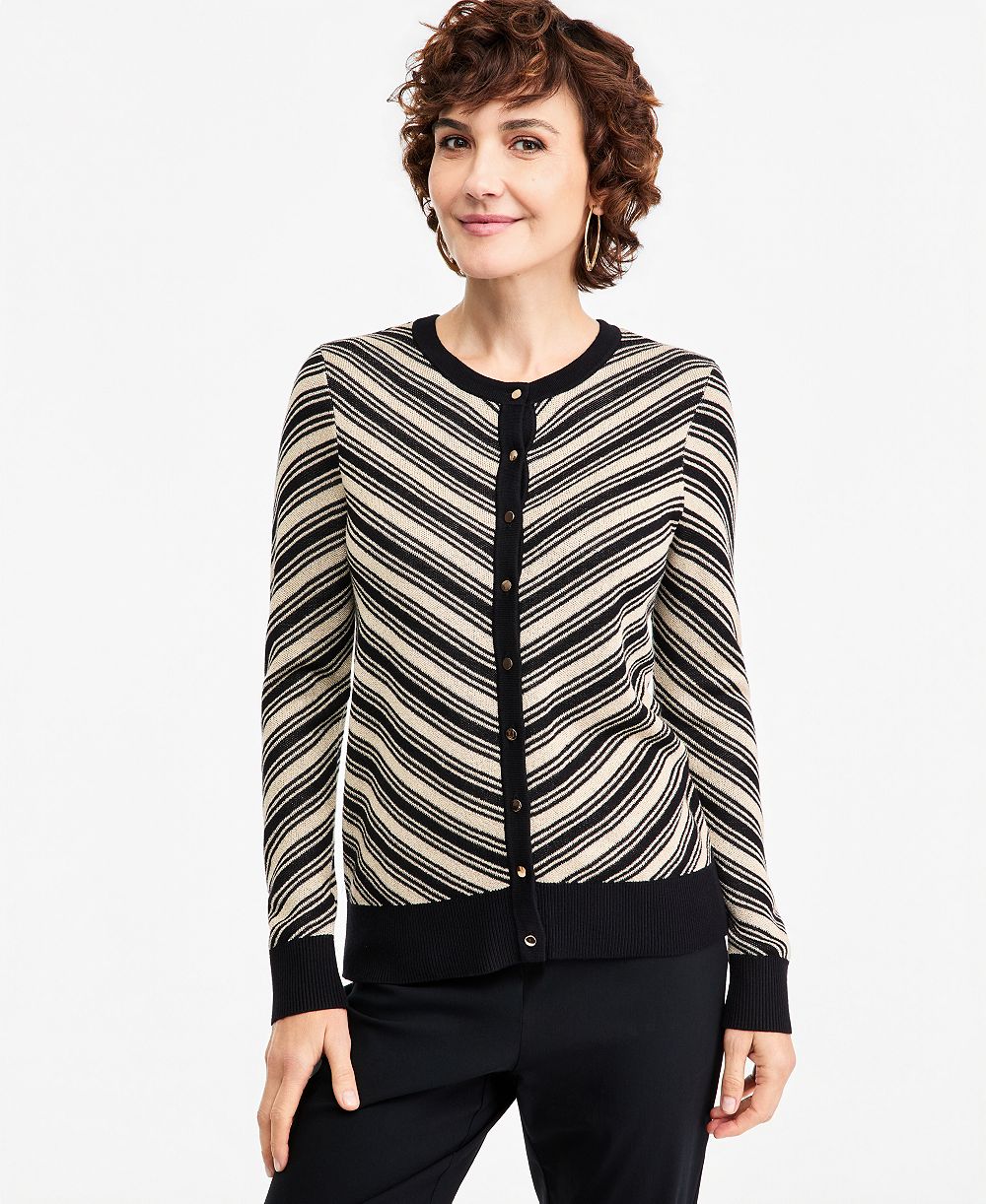 JM Collection женский кардиган с длинным рукавом Lurex