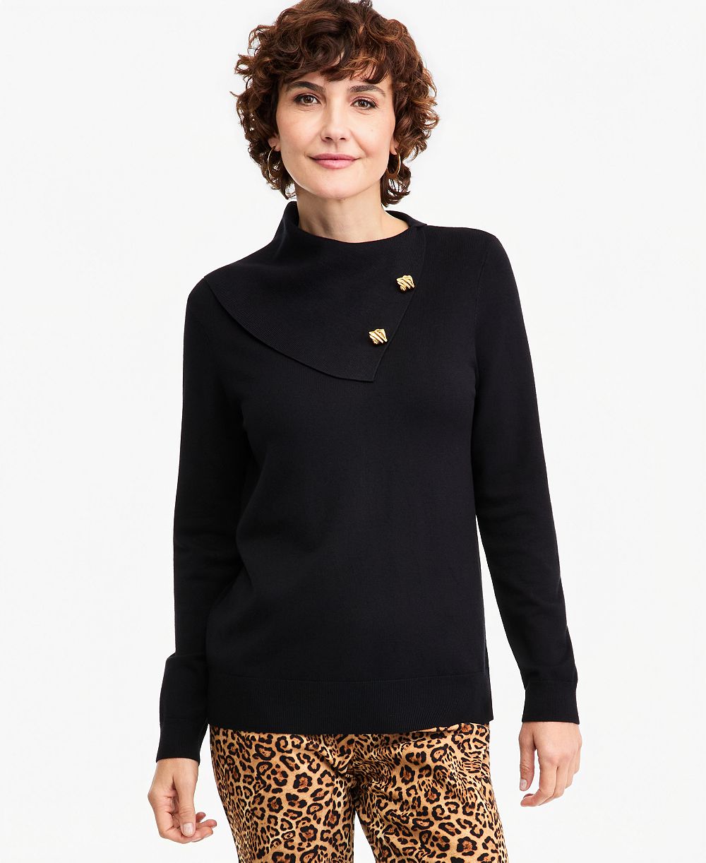 Свитер JM Collection женский с длинным рукавом и воротником-лодочкой, эксклюзив Macy's