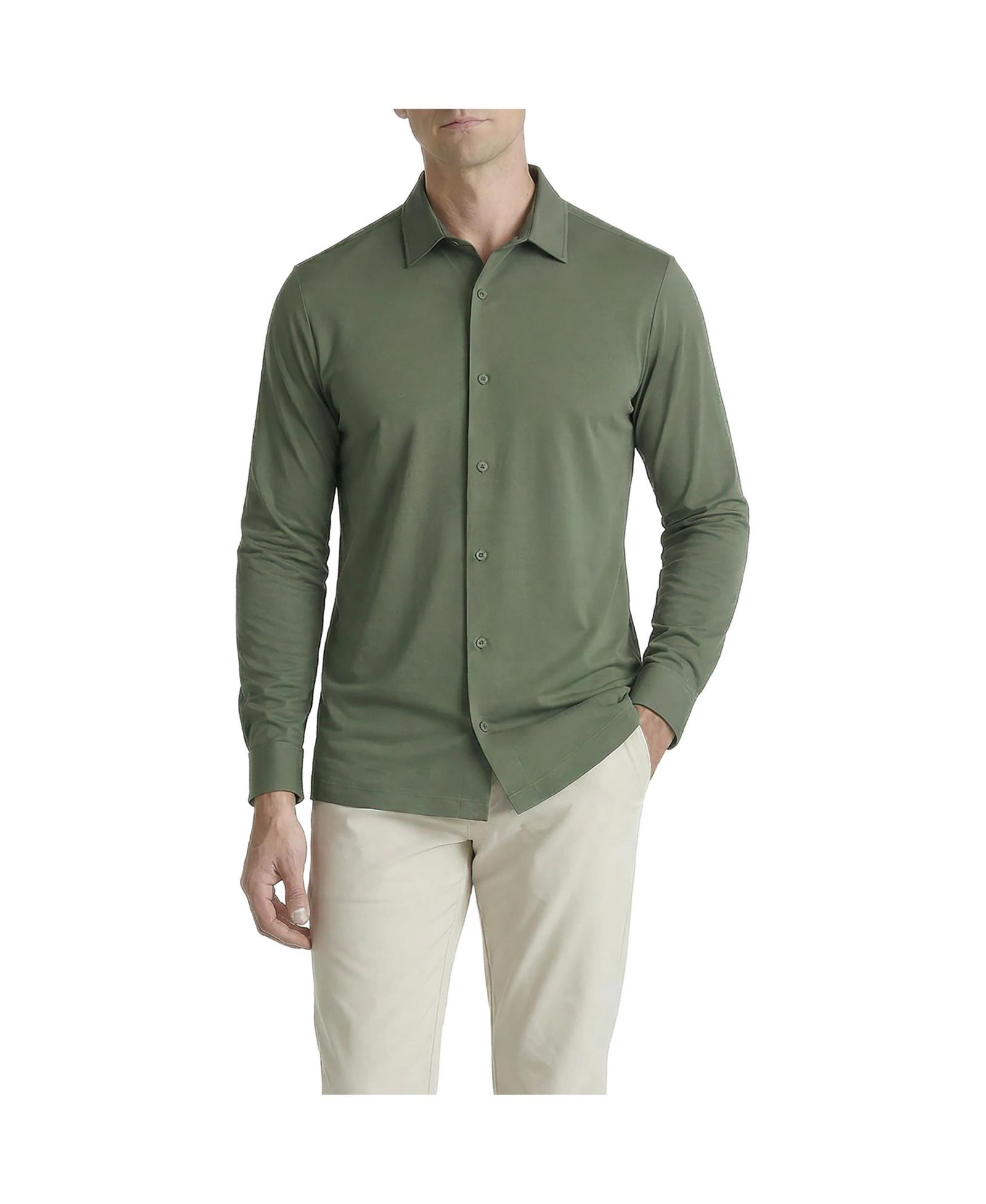 Мужская рубашка Level 7 Office-Leisure Collection Cool Tech Seamless Long Sleeve