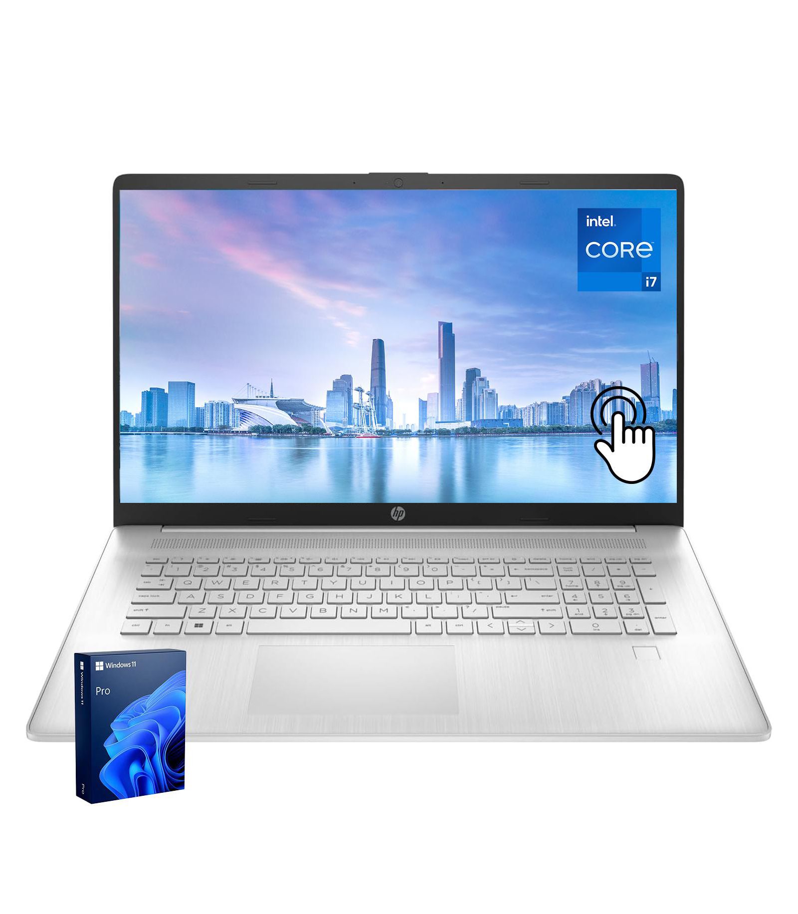 Ноутбук HP Essential 17.3" Intel Core i7, 64GB RAM, 2TB SSD, Windows 11 Pro, серебристый