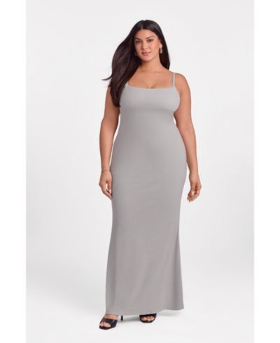 S3 Apparel Women's Scoop Neck Ribbed Sculpting Cami Maxi Dress