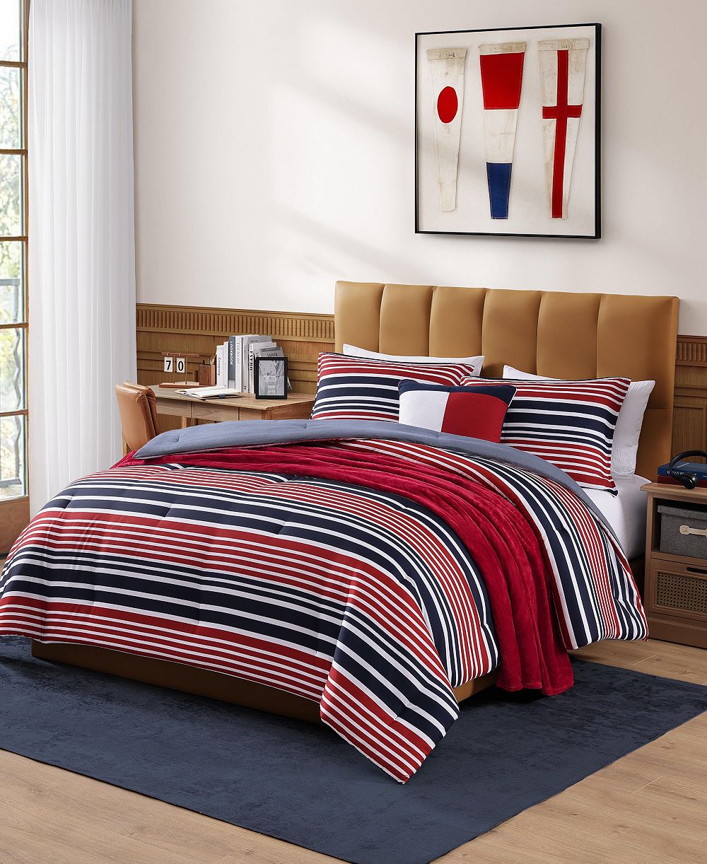 Tommy Hilfiger Favorite Stripe Washed Microfiber 2-Pc. Comforter Set, Twin/Twin XL