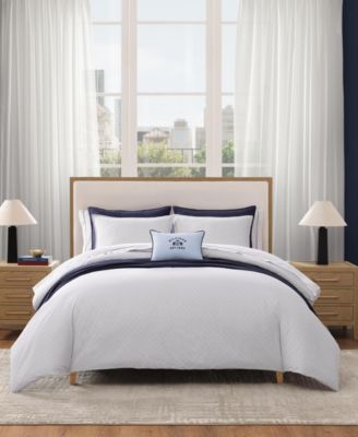 Комплект покрывала Tommy Hilfiger Trellis Flag из хлопка, реверсивный, King