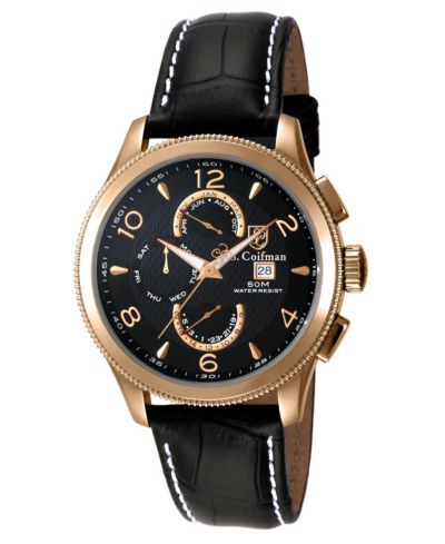 Invicta S.Coiffman Мужские кварцевые часы Heritage SC0111, черный циферблат