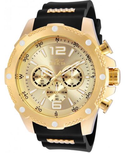 Мужские часы Invicta 19660 I-Force Quartz Chronograph Gold Dial
