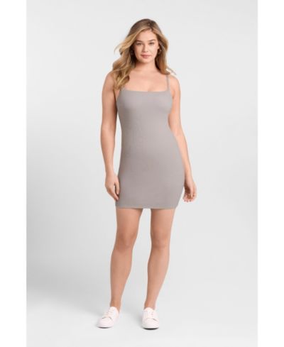 Женское мини-платье S3 Apparel с круглым вырезом и укороченным рукавом