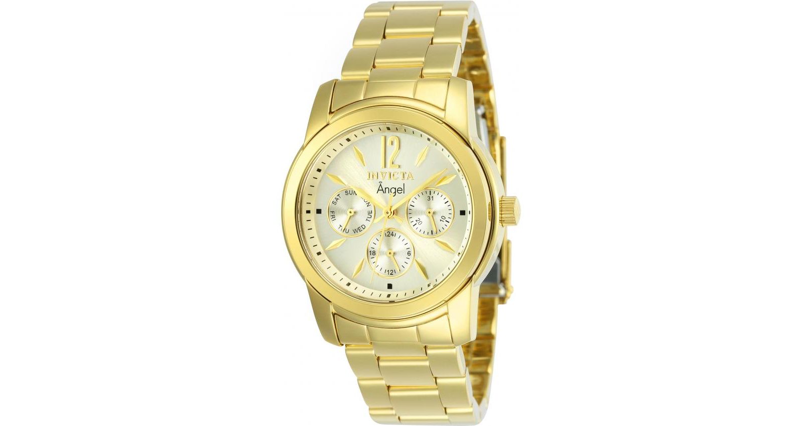 Invicta Women's 12551 Angel Quartz Chronograph Gold Dial Watch
