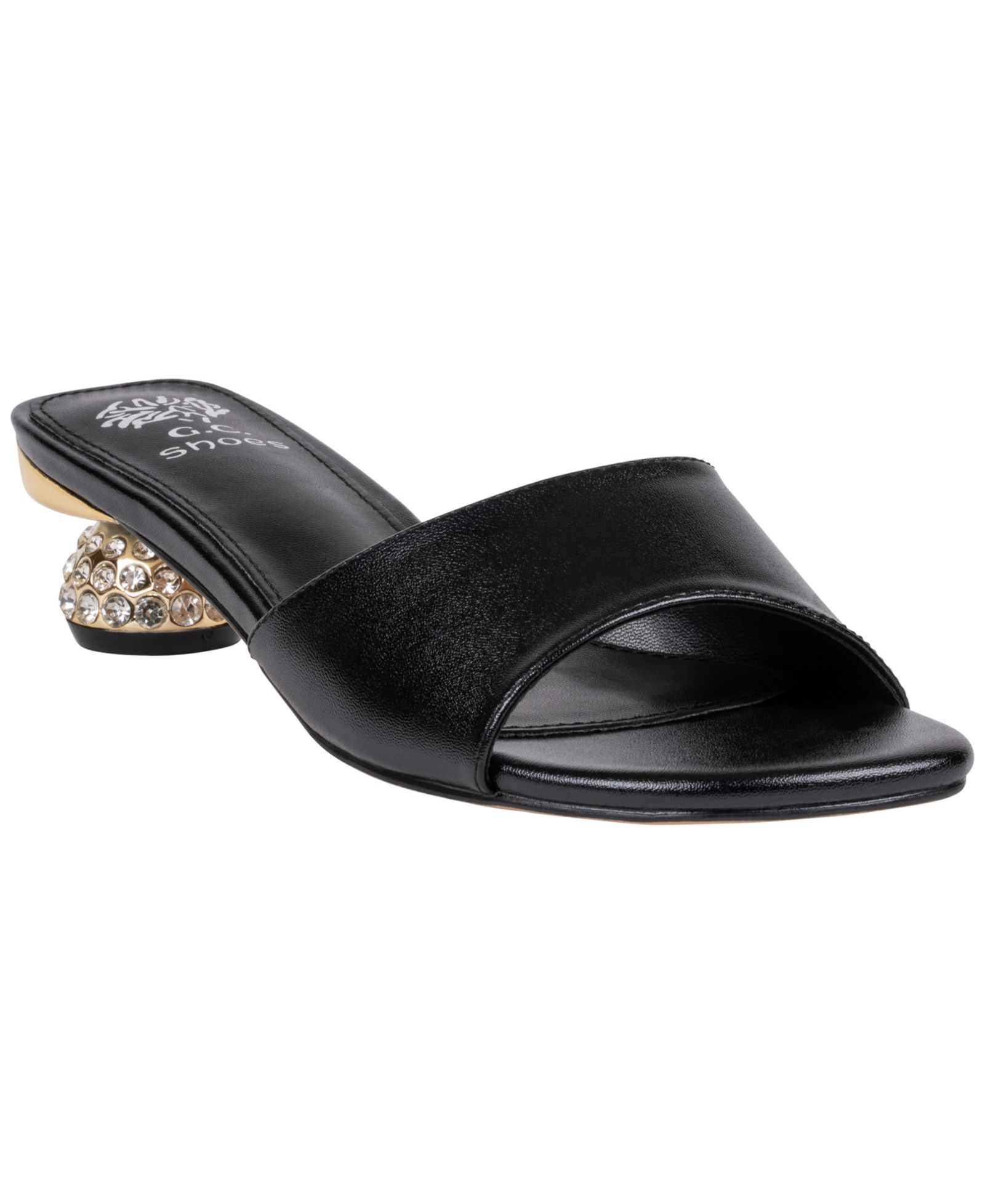 GC Shoes Women's Noho Embellished Sculptural Heel Dress Sandals