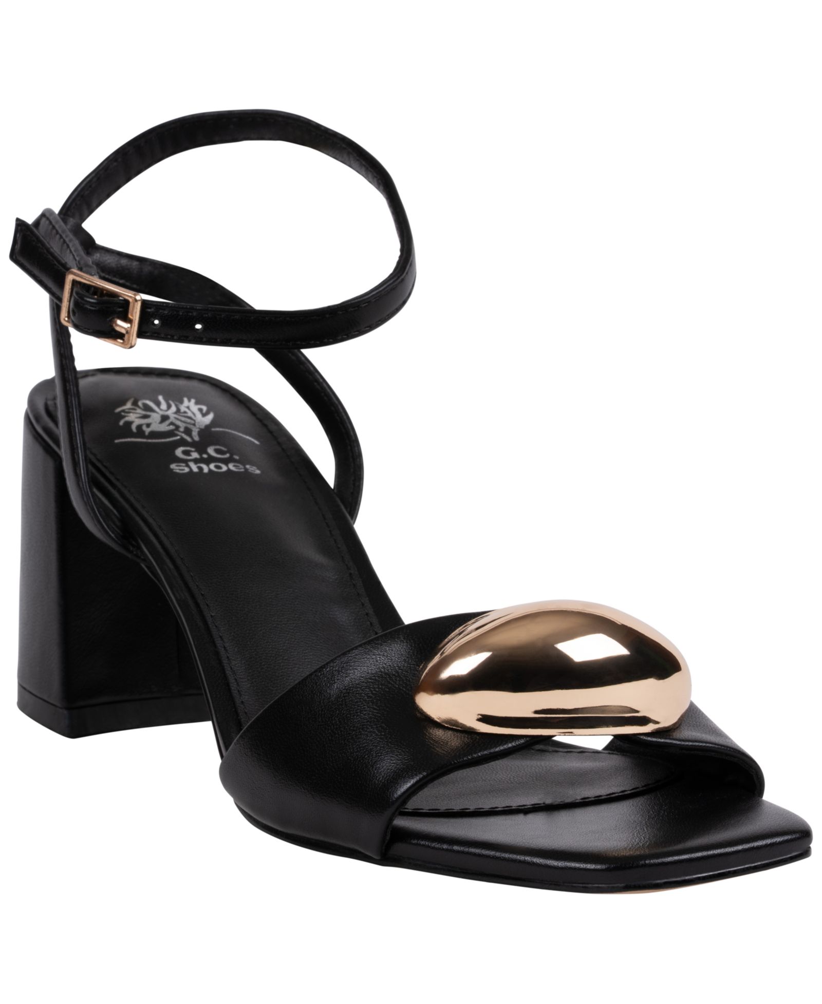 GC Shoes Women's Skyla Block Heel Dress Sandals