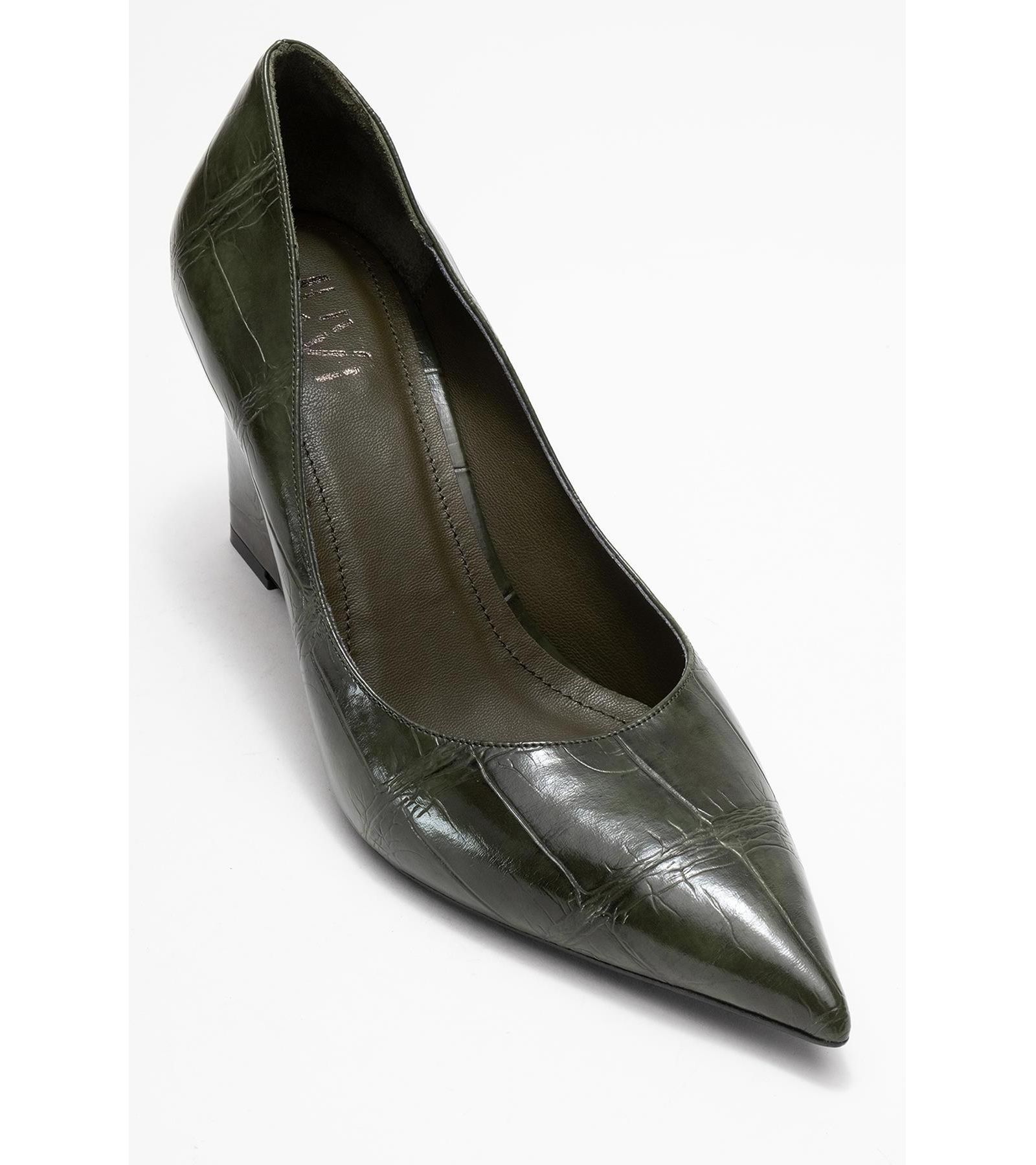 Prologue Shoes Women's Puera Pointed Toe Wedge Pump