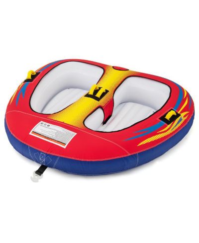 HONGGE 1 or 2 Person Inflatable Towable Tube for Boating with Drainage