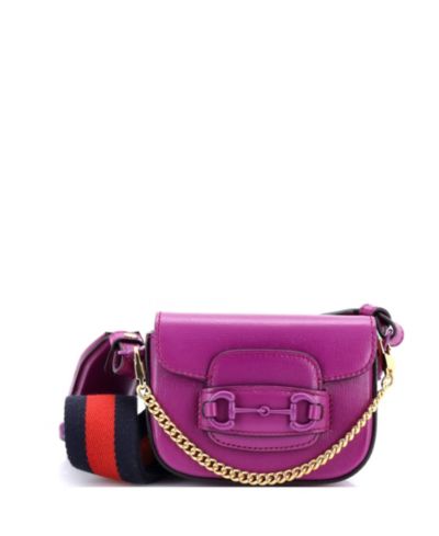 Кошелек Gucci Horsebit 1955 с ремешком из кожи, б/у
