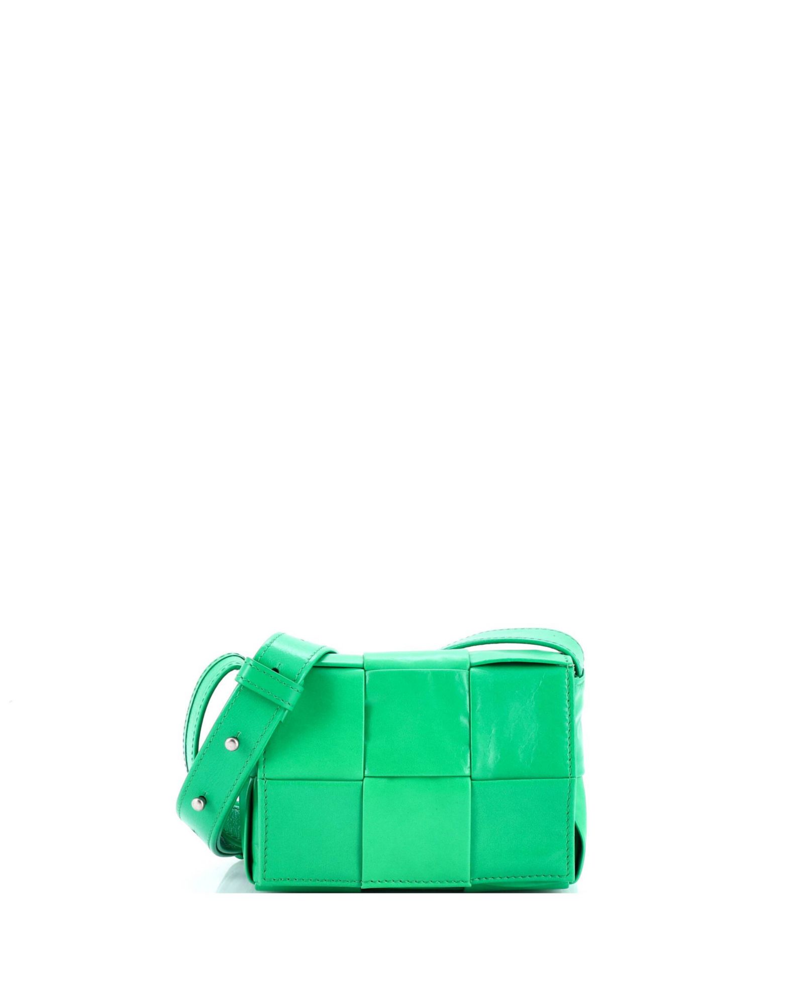 Брендовая сумка через плечо Bottega Veneta Candy Cassette Maxi Intrecciato Leather (б/у)