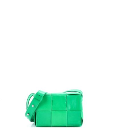 Брендовая сумка через плечо Bottega Veneta Candy Cassette Maxi Intrecciato Leather (б/у)