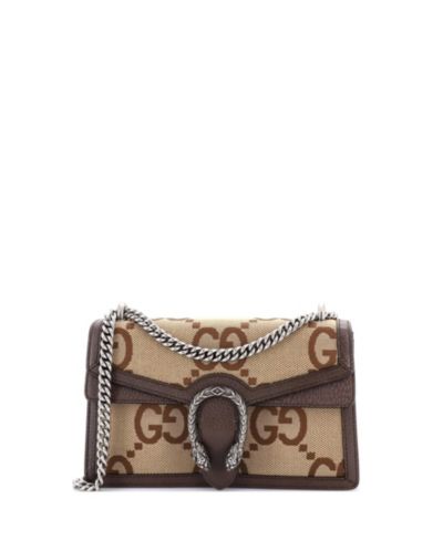 Pre-Owned Gucci Small Dionysus Bag Jumbo GG Canvas