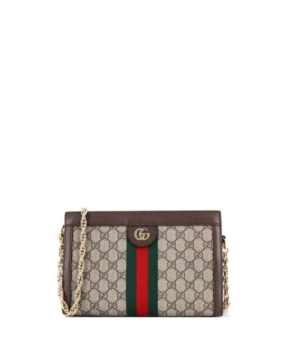 Б/у сумка Gucci Small Ophidia Chain Shoulder Bag GG Coated Canvas