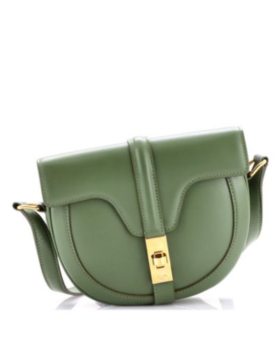 Бренд Pre-Owned Celine маленькая сумка Besace 16 из гладкой кожи теленка