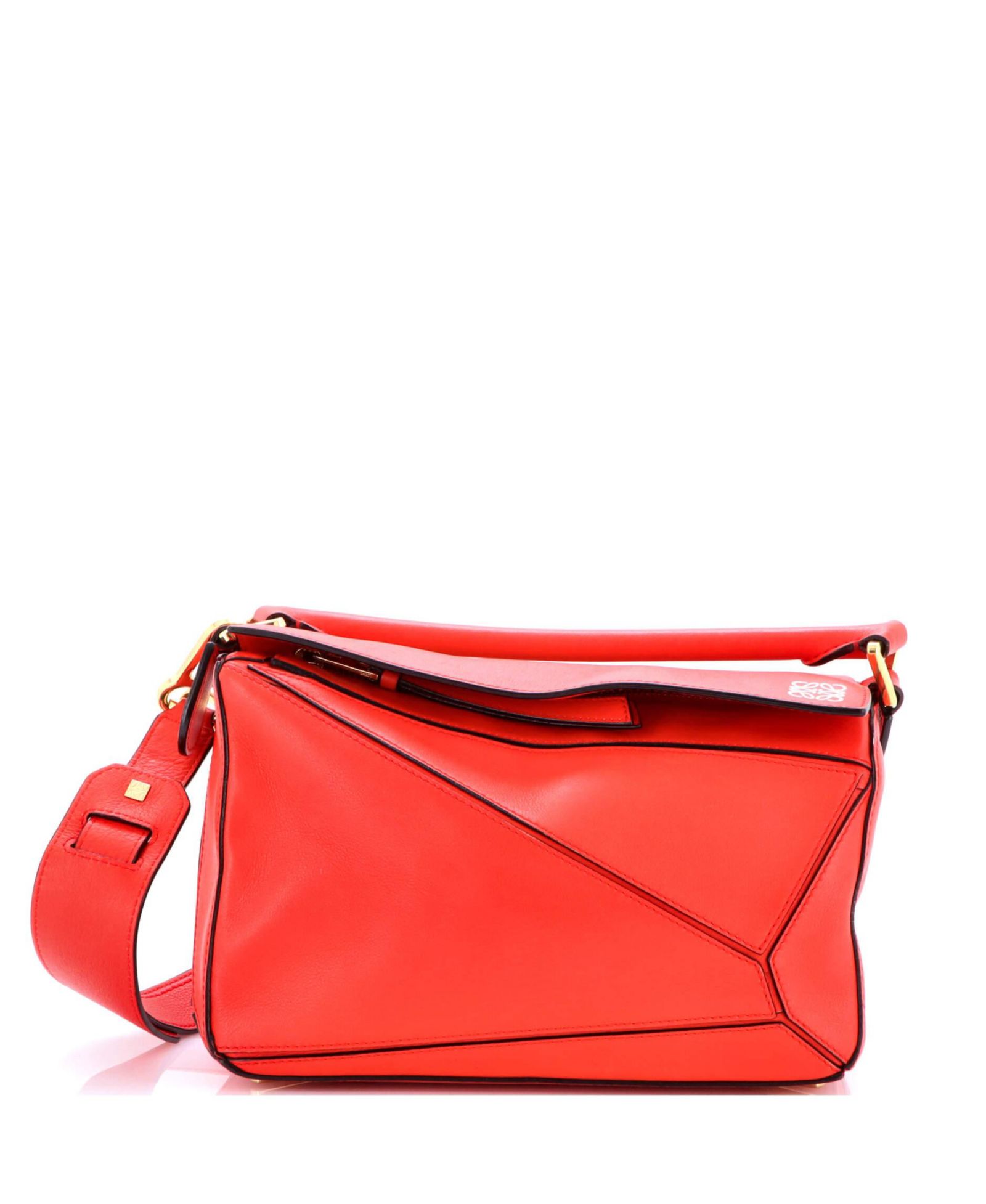 Кожаная сумка Pre-Owned Loewe Small Puzzle