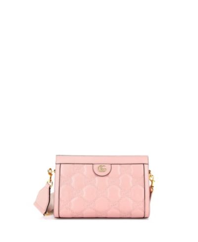 Маленькая плечевая сумка Gucci GG Matelasse из кожи (Pre-Owned)