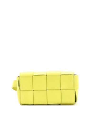 Pre-Owned Bottega Veneta Cassette Belt Bag Maxi Intrecciato Leather
