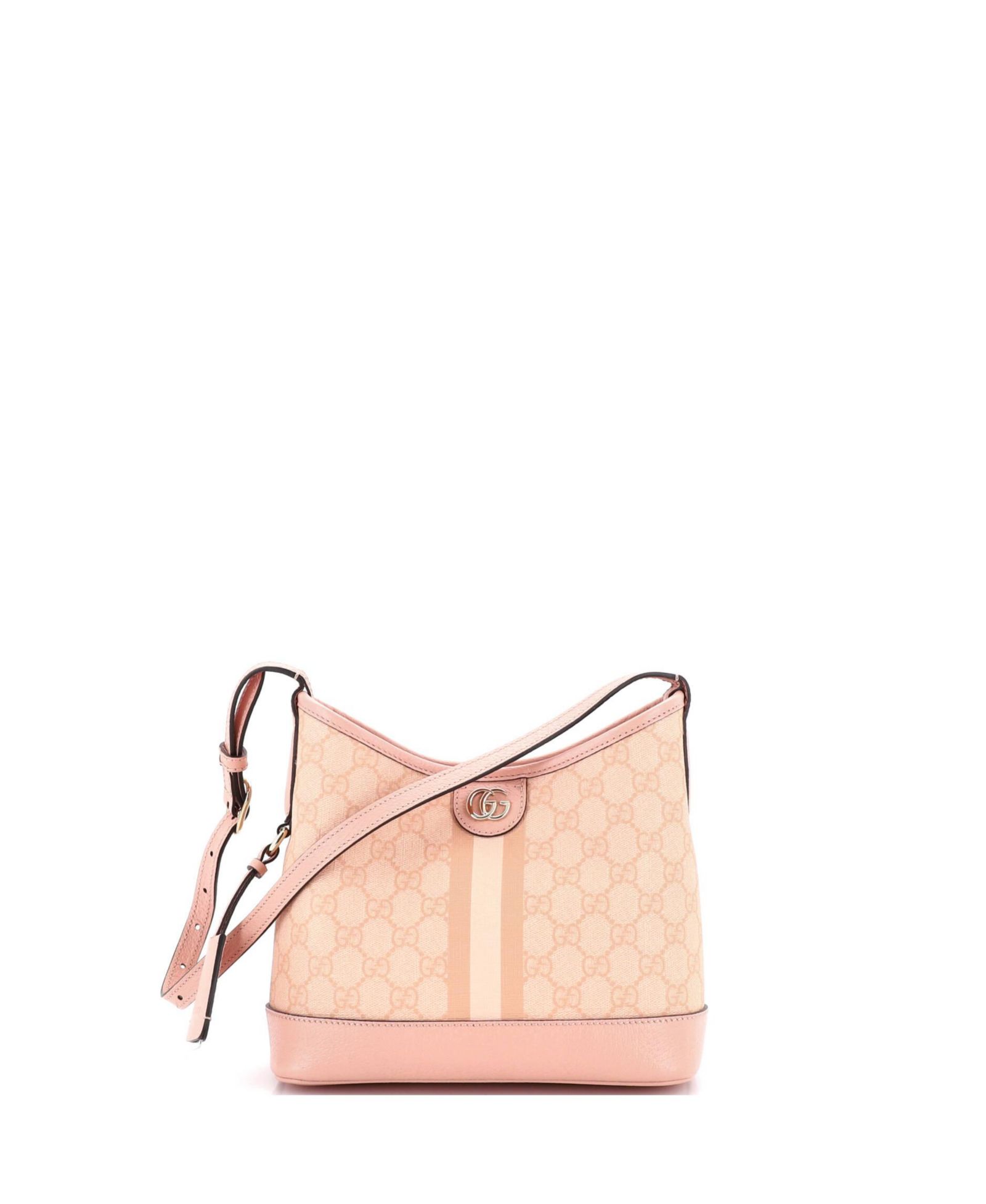 Pre-Owned Gucci Small Ophidia Open Bucket Bag GG Coated Canvas with Leather