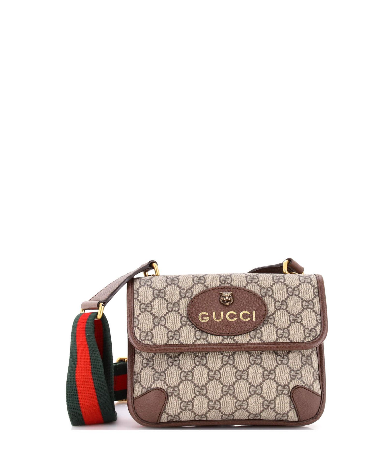 Pre-Owned Gucci Small Neo Vintage Flap Messenger GG Coated Canvas