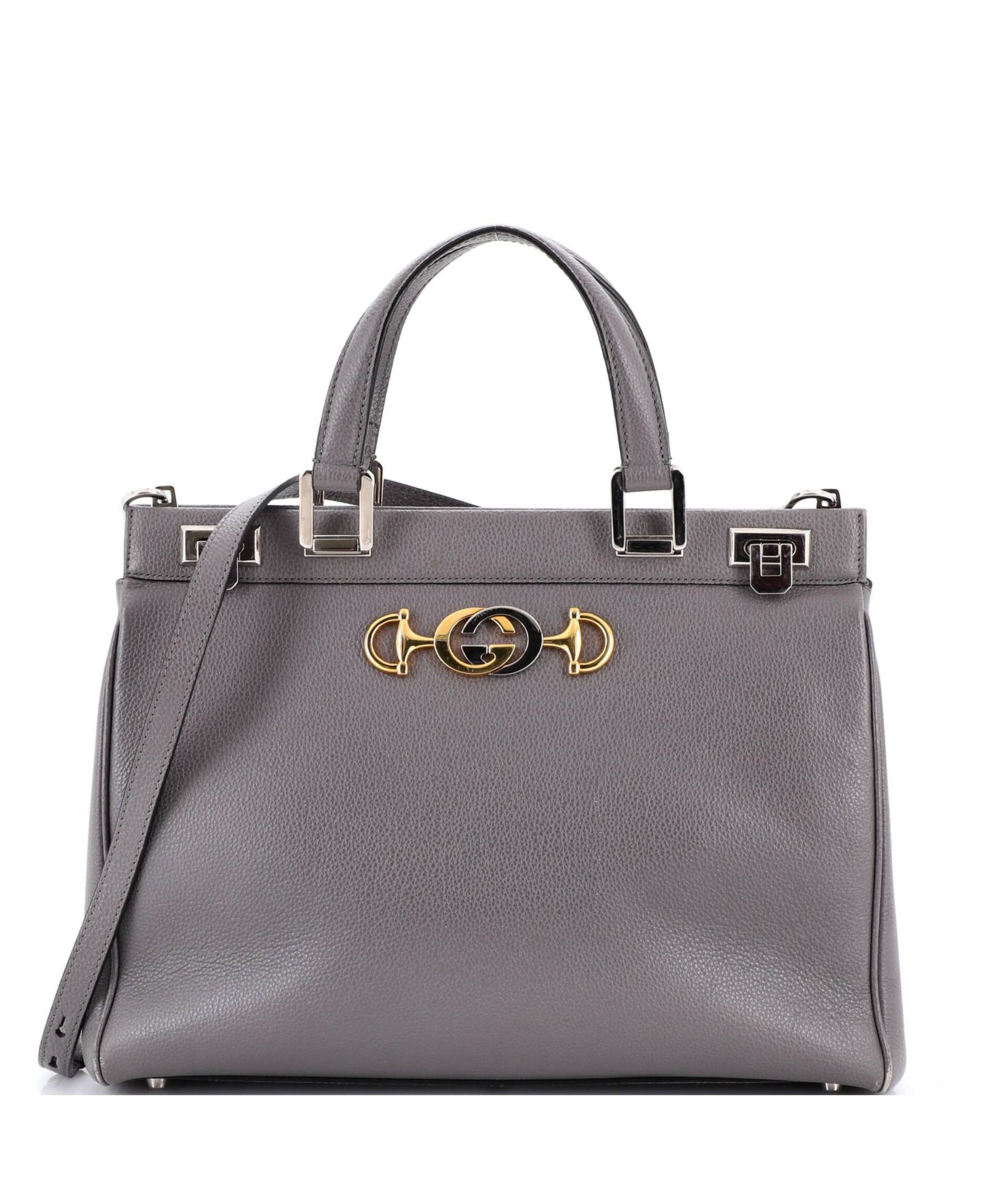 Pre-Owned Gucci Medium Zumi Top Handle Bag Leather