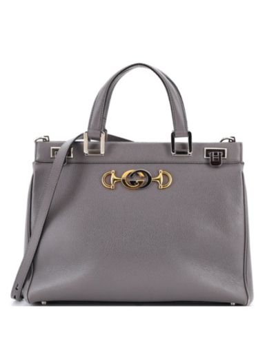 Pre-Owned Gucci Medium Zumi Top Handle Bag Leather