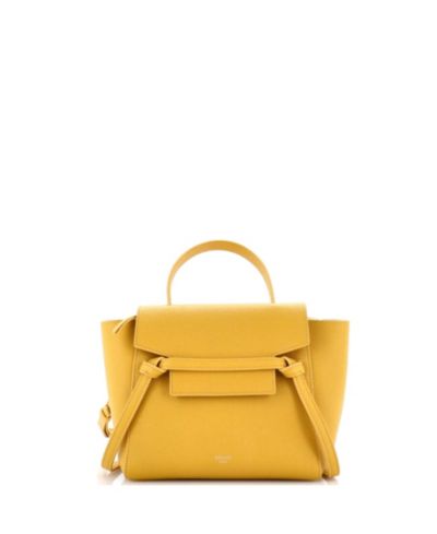 Pre-Owned Celine Nano Belt Bag Textured Leather