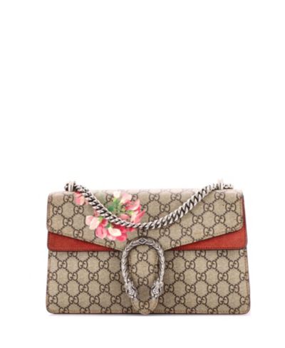 Pre-Owned Gucci Small Dionysus Bag Blooms Print GG Coated Canvas